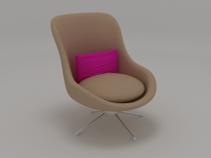 modern armchair 3D मॉडल