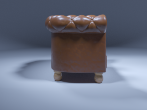 chesterfield armchair 3D 모델