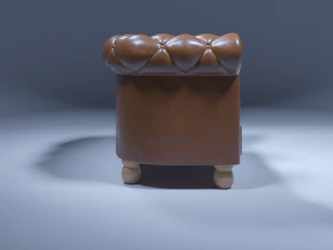 chesterfield armchair 3D Model