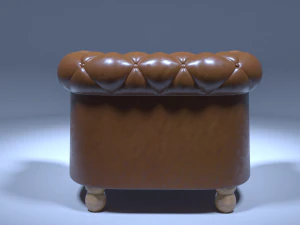 chesterfield armchair 3D Model