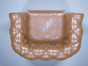 chesterfield armchair 3D Model