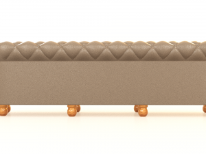 chesterfield armchair 3 seats 3D Model