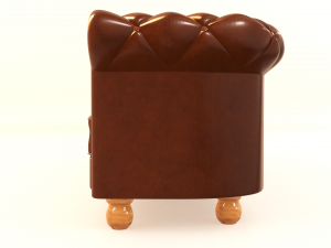 chesterfield armchair 3 seats 3D Model