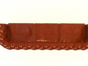 chesterfield armchair 3 seats 3D Model