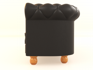 chesterfield armchair 3 seats 3D Model
