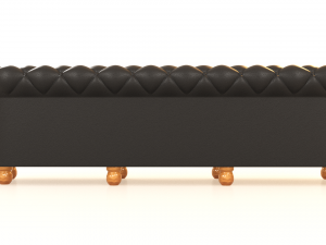 chesterfield armchair 3 seats 3D Model
