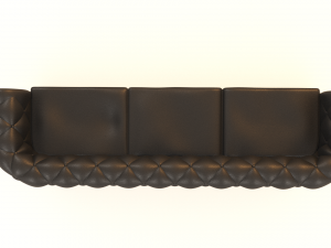 chesterfield armchair 3 seats 3D Model