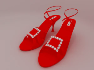 manolo blahnik shoes 3D Model