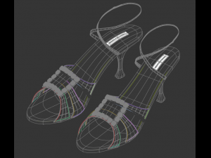 manolo blahnik shoes Modello 3D