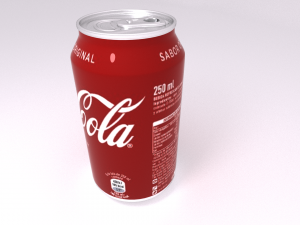 hiperealistic cocacola can Modelo 3D