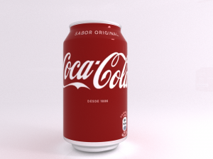 hiperealistic cocacola can Modelo 3D