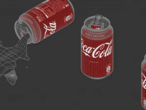 hiperealistic cocacola can 3D Model