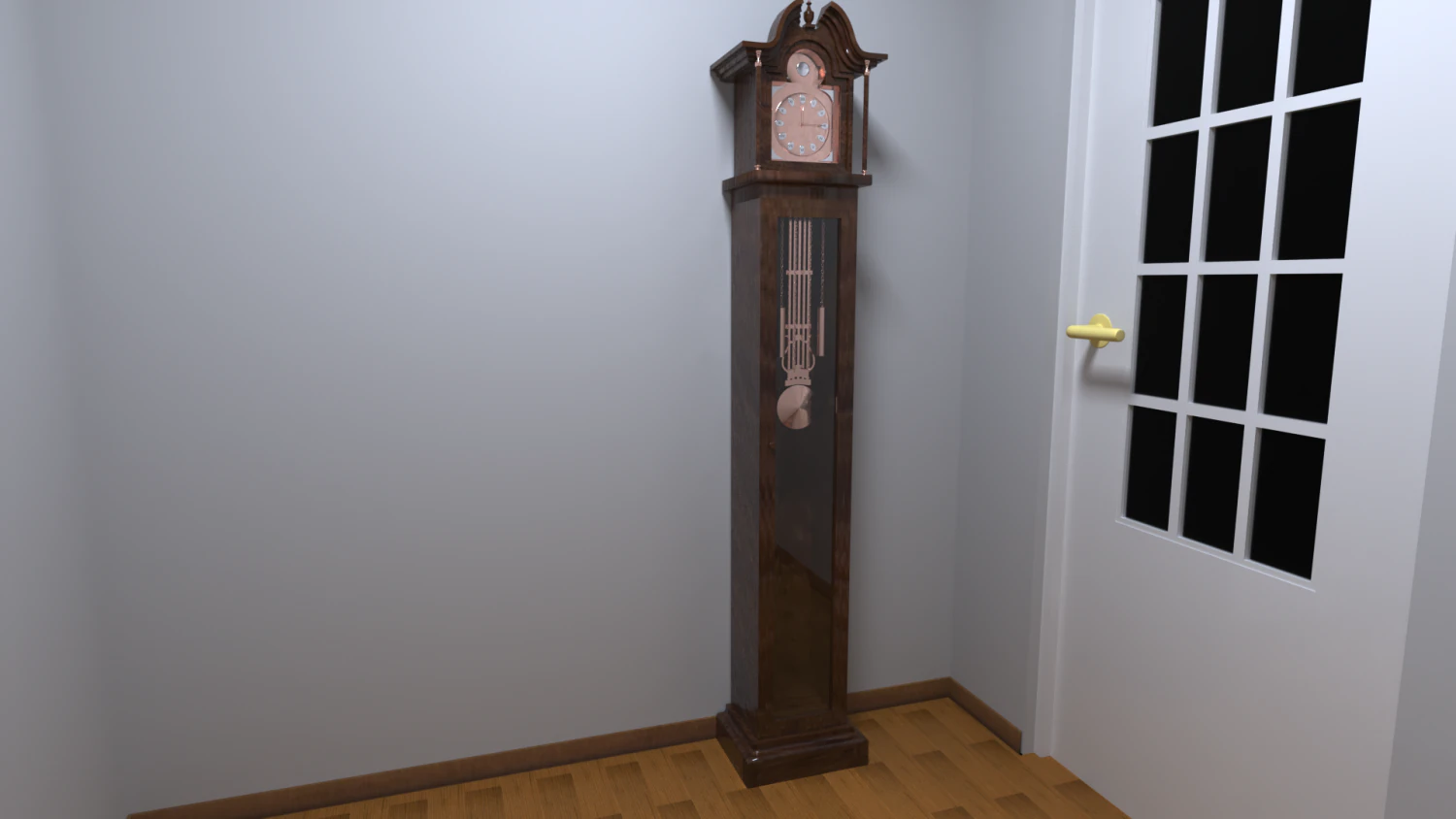 orologio da parete Modello 3D .c4d .max .obj .3ds .fbx .stl .blend