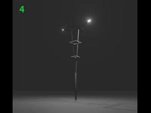 ornamental post - pack v1 3D Model