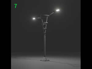 ornamental post - pack v1 3D 모델