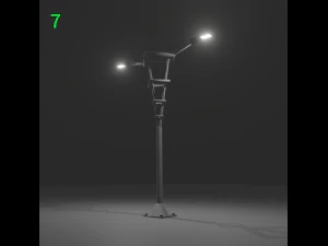 ornamental post - pack v1 3D Model
