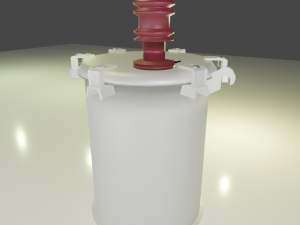 three-phase and single-phase transformer - brazilian style Model 3D