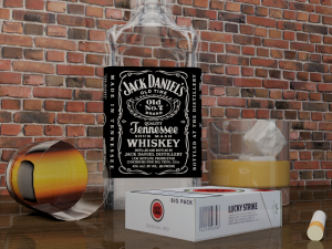 jack daniels whiskey 3D 模型