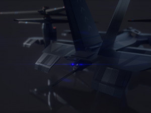 vtol v-48 - night eagle 3D Model