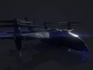 vtol v-48 - night eagle 3D Model