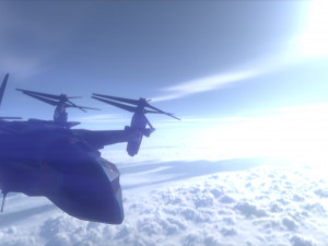 vtol v-48 - night eagle 3D Model