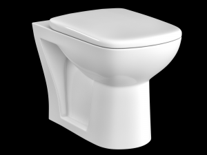 floor mount ewc toilet Model 3D