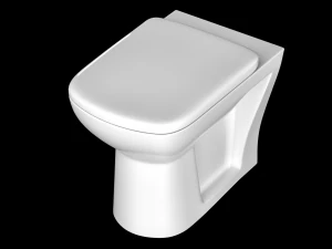 floor mount ewc toilet 3D Model