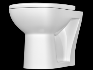 floor mount ewc toilet Model 3D