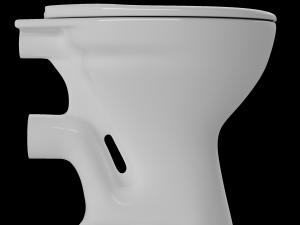 floor mount ewc p trap toilet Modello 3D