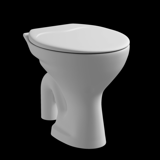 floor mount ewc s trap toilet 3D Модель .c4d .max .obj .3ds .fbx .stl .blend 