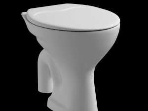 banheiro com armadilha para montagem no ch&atilde;o ewc Modelo 3D