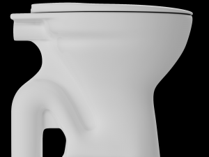 floor mount ewc s trap toilet 3D Модель