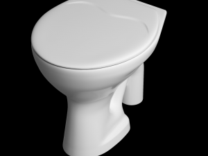 floor mount ewc s trap toilet 3D Модель