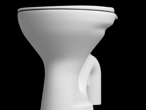 floor mount ewc s trap toilet 3D Модель