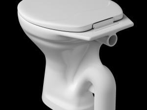 floor mount ewc s trap toilet 3D Модель
