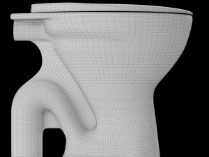 floor mount ewc s trap toilet 3D Модель