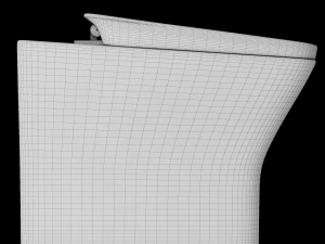 फ़्लोर माउंट ईडब्ल्यूसी शौचालय 3डीएस मैक्स में तैयार किया गया 3D मॉडल