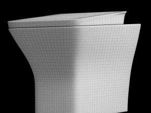 floor mount ewc toilet modeled in 3ds max 3D 모델