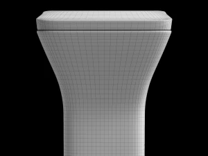 फ़्लोर माउंट ईडब्ल्यूसी शौचालय 3डीएस मैक्स में तैयार किया गया 3D मॉडल