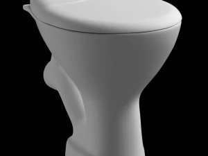 montagem no ch&atilde;o ewc p armadilha banheiro Modelo 3D