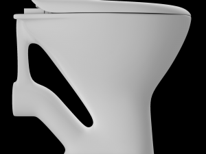 floor mount ewc p trap toilet Model 3D