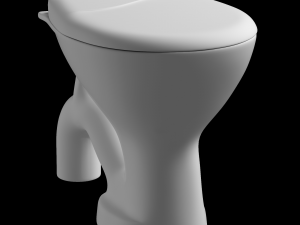 floor mount ewc s trap toilet 3D Model