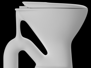 floor mount ewc s trap toilet 3D 모델