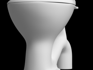 floor mount ewc s trap toilet 3D 모델