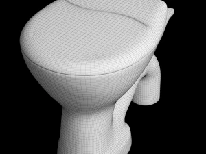floor mount ewc s trap toilet 3D Model