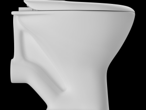 floor mount oval shape ewc toilet modeled in 3ds max 3D Model