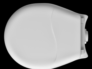 floor mount oval shape ewc toilet modeled in 3ds max 3D Model