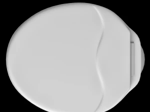 Banheiro ewc de formato oval com montagem no ch&atilde;o modelado em 3ds max Modelo 3D