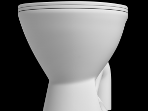 floor mount oval shape ewc toilet modeled in 3ds max 3Dモデル
