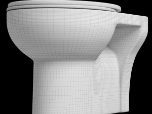 floor mount oval shape ewc toilet modeled in 3ds max 3D 模型